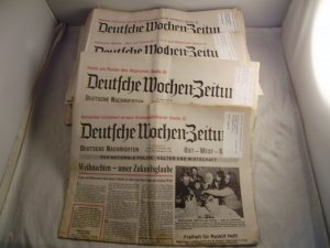 Deutsche Wochen-Zeitung 1980 Konvolut 51 Zeitungen