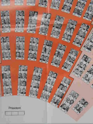 Sitzplan des Plenums - Deutscher Bundestag, 9. Wahlperiode