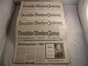 Deutsche Wochen-Zeitung 1982 Konvolut 51 Zeitungen