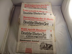 Deutsche Wochen-Zeitung 1991 Konvolut 49 Zeitungen