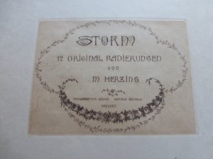 8 Gedichte ]. 12 Original-Radierungen von M. [Minni] Herzing