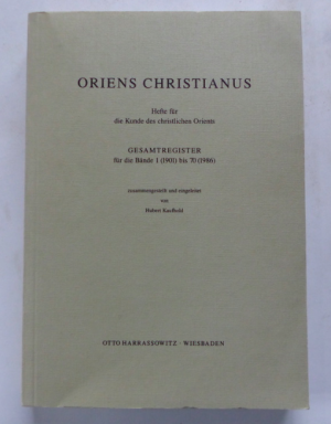 gebrauchtes Buch – Hubert Kaufhold  – ORIENS CHRISTIANUS - gesamtregister für die bände 1bis 70 (1901-1986)