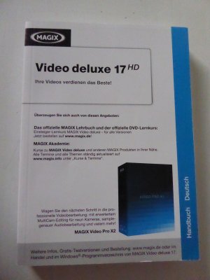 gebrauchtes Buch – Magix – Magix Video deluxe 17 HD. Handbuch deutsch. TB