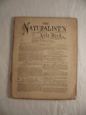 The Naturalist´s Note Book, Nr.4, April 1867