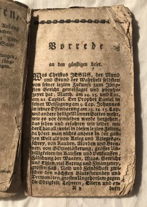 antiquarisches Buch – Zwölf Sibyllen Weissagungen - Augsburg ca. 1780 - Rara