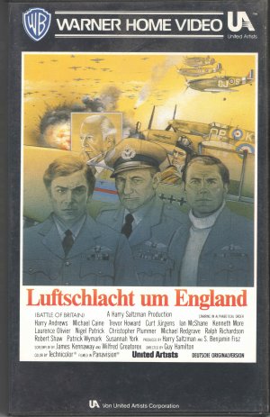 Luftschlacht um England, Kriegsfilm, Michael Caine, Laurence Olivier u.a., gut erh. "VHS-Kass."