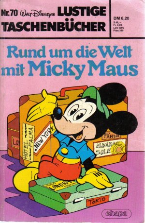 gebrauchtes Buch – Walt Disney – Lustige Taschenbücher - LTB - Nr: 70 - Rund um die Welt mit Micky Maus