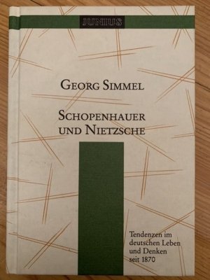 gebrauchtes Buch – Georg Simmel – Schopenhauer und Nietzsche