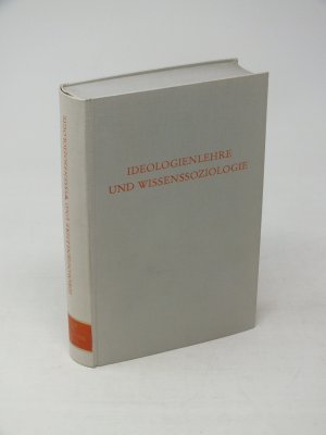 gebrauchtes Buch – Lieber, Hans-Joachim  – Ideologienlehre und Wissenssoziologie. Die Diskussion um das Ideologieproblem in den zwanziger Jahren