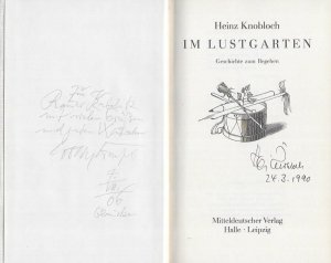 Im Lustgarten. Geschichte zum Begehen. Mit Illustrationen von Wolfgang Würfel.