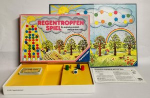 gebrauchtes Spiel – Rainer Kohler – Regentropfenspiel 1986 Ravensburger - ab 3 Jahren - für 2 bis 4 Spieler