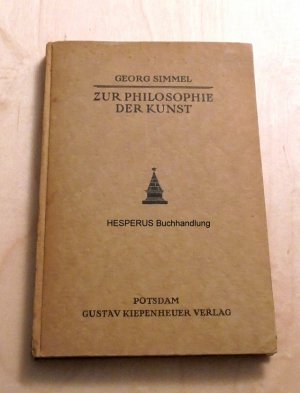 Zur Philosophie der Kunst