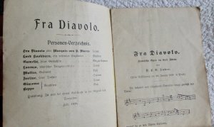 antiquarisches Buch – Daniel-François-Esprit Auber - Walter Wossidlo – Fra Diavolo.  Wossidlo's Opern-Bibliothek. No 45