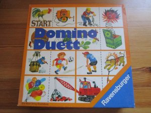 gebrauchtes Spiel – Erika Müller-Albert;Design – Ravensburger Domino-Duett. 1975; Design Erika Müller-Albert