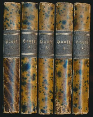 Wilhelm Hauffs sämmtliche Werke mit des Dichters Leben von Gustav Schwab. 5 Bände (komplett).