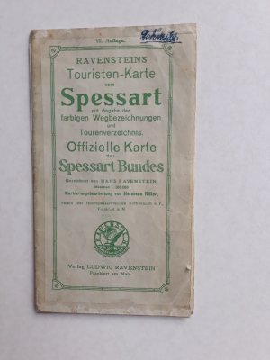 antiquarisches Buch – Hans Ravenstein – Ravensteins Touristen-Karte Spessart