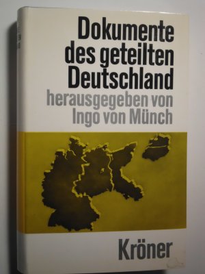 antiquarisches Buch – Münch, Ingo von – Dokumente des geteilten Deutschlands