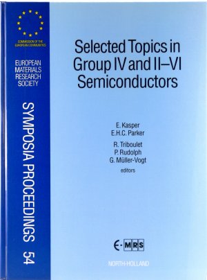 Selected Topics in Group IV and II-VI Semiconductors. Proceedings of Symposium L: 6th International Symposium on Silicon Molecular Beam Epitaxy, and Symposium […]