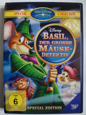 gebrauchter Film – John Musker, Ron Clements – Basil, der große Mäusedetektiv - Sherlock Holmes Maus, Walt Disney, Trickfilm, Kinderfilm