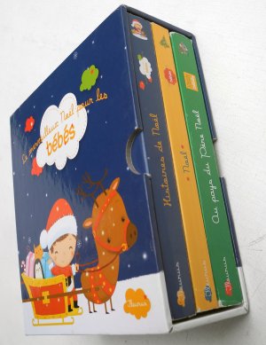 Le merveilleux Noël pour les bébés   Coffret 3 volumes : Cherche et trouve pour les bébés, au pays du Père Noël   /  Histoires de Noël  /   Noël