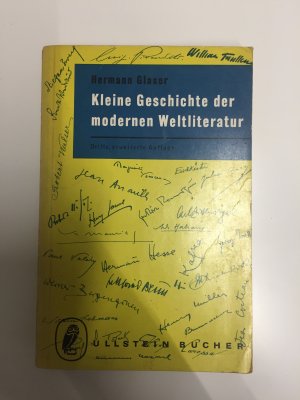 antiquarisches Buch – Hermann Glaser – Kleine Geschichte der modernen Weltliteratur