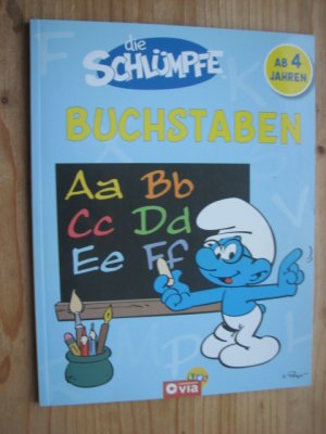 gebrauchtes Buch – Claudia Bichler – Die Schlümpfe - Buchstaben - Vorschulspaß für Kinder ab 4 Jahren