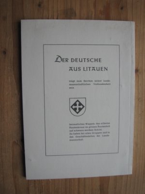 gebrauchtes Buch – Alfred Franzkeit / Herausgeber: Landsmannschaft der Deutschen aus Litauen – Heimatgruß - Jahrbuch der Deutschen aus Litauen 1986