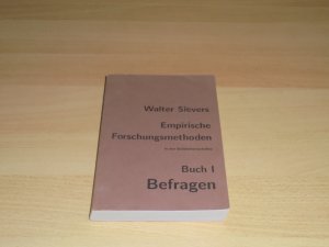 gebrauchtes Buch – Walter Sievers – Empirische Forschungsmethoden in den Sozialwissenschaften