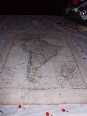 Süd-Amerika, Stahlstich 1824