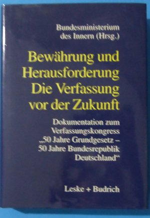 Bewährung u Herausforderung Die Verfassung der Zukunft