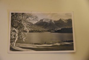 antiquarisches Buch – oA – Postkarte Barmsee mit Karwendel