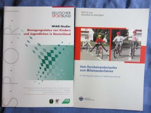 1. WIAD-Studie: Bewegungsstatus von Kindern und Jugendlichen in Deutschland, Kurzfass. einer Untersuchung.  2. Vom Durcheinanderlaufen zum Miteinanderfahren. Ein Beitrag des Sports zur Verkehrserziehung.