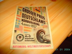 Grosser Preis von Deutschland - Nürburgring 04. August 1957 - offizielles Programm