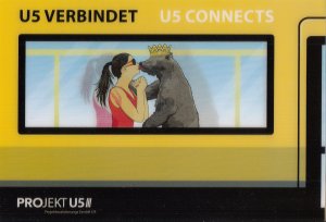 gebrauchtes Buch – U 5 verbindet U 5 connects Projekt U 5 von Hönow bis Hauptbahnhof Berlin Karte