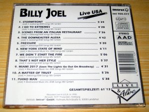 gebrauchter Tonträger – Billy Joel – LIVE USA