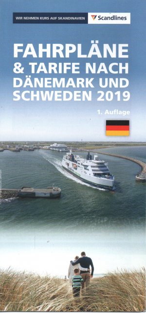 gebrauchtes Buch – Scandlines - Wir nehmen Kurs auf Skandinavien / Fahrpläne & Tarife nach Dänemark und Schweden 2019