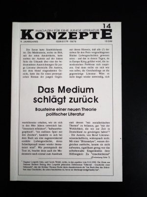 gebrauchtes Buch – Stefan Sprang – Konzepte 14, Magazin für eine Junge Literatur. 9. Jahrgang. Das Medium schlägt zurück