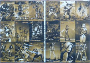 Toxic Babes Trading Cards - signierter und limitierter uncut sheet Nr.: 96/400