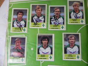 86x SIGNIERT **AUTOGRAMME IM ALBUM** Panini Fussball 85 (1985) KOMPLETT RARITÄT