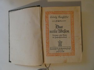 antiquarisches Buch – Ludwig Ganghofer – Das neue Wesen - Roman aus dem 16. Jahrhundert - 1919