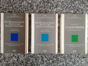 Die österreichische Schule der Nationalökonomie.  (3 Bände 1-3)