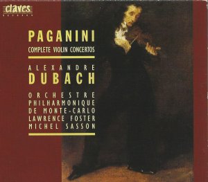 gebrauchter Tonträger – Paganini,Niccolo Alexandre Dubach – Complete Violin Concertos/ Violinkonzerte Nr.1-6 - Orchestre Philharmonique de Monte-Carlo. Dir.: Lawrence Foster u. Michel Sasson