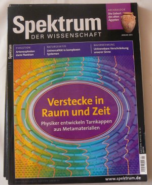 Spektrum der Wissenschaften, 4 Hefte: Januar, April, Mai, Juni 2014