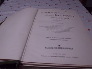 antiquarisches Buch – Heinrich Renner – Durch Bosnien und die Hercegovina, kreuz und quer