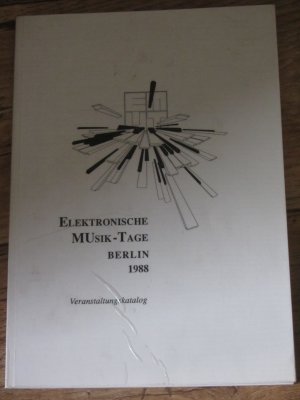 Elektronische Musik-Tage Berlin 1988 - Veranstaltungskatalog Tangerine Dream