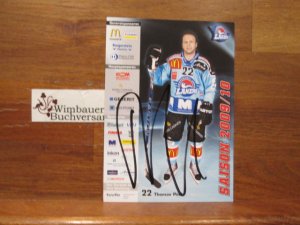 gebrauchtes Buch – Thomas Pöck – Original Autogramm Thomas Pöck Eishockey Rapperswil /// Autogramm Autograph signiert signed signee