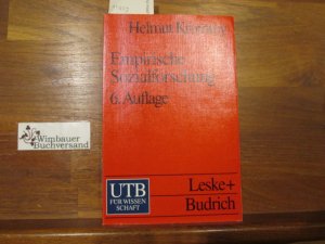 gebrauchtes Buch – Helmut Kromrey – Empirische Sozialforschung : Modelle und Methoden der Datenerhebung und Datenauswertung.