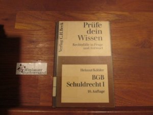 BGB, Recht der Schuldverhältnisse; Teil: 1., Allgemeiner Teil