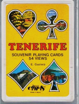 gebrauchtes Spiel – 54 Skatkarten mit 54 farb. Teneriffa-Fotoansichten. (Tenerif)