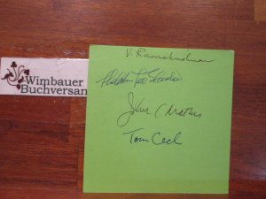 gebrauchtes Buch – Glashow, Sheldon Lee – Autographed Card 5 Nobel Prize Winners // Autogramm Autograph signiert signed signee